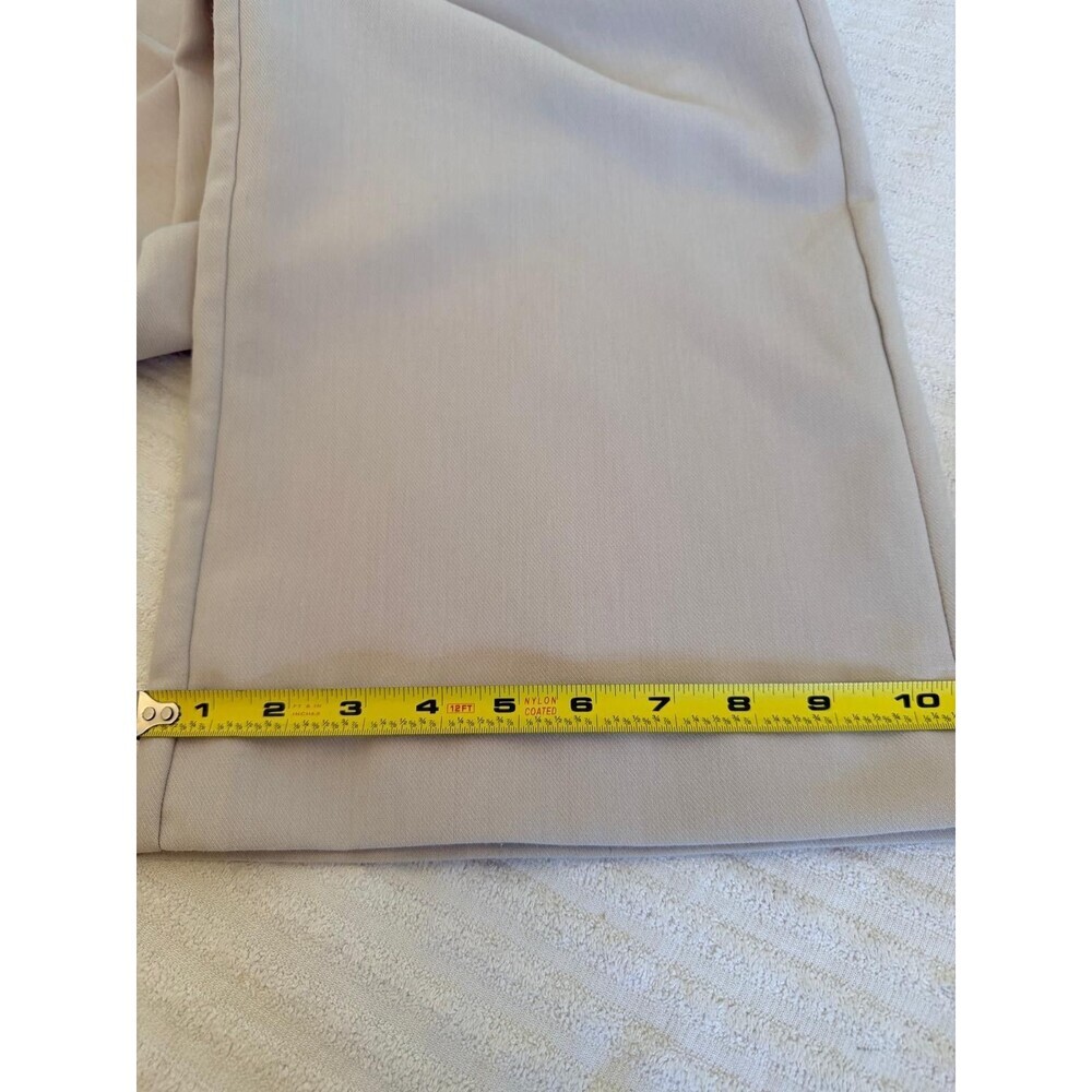Abercrombie & Fitch Pleated Wide-Leg Dress Pants Beige Womens 31X12 Office - Picture 14 of 16